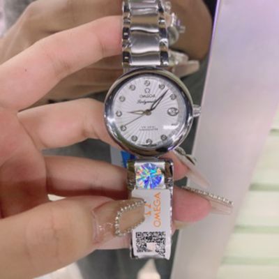 OMEGA DeVille Ladymatic Co-Axial Chronometer 28 White Dial Steel 316L Replica Watch